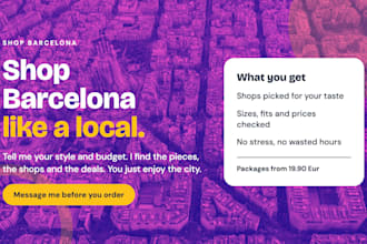 be your personal shopper in barcelona for fashion and gifts