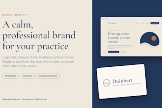 design your logo and brand identity with a full branding kit
