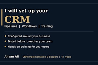 set up and configure your CRM