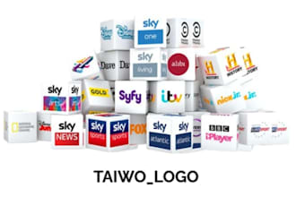 make beautiful, luxury logo for iptv app, iptv