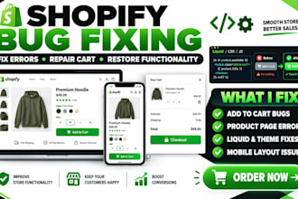 fix shopify liquid errors product page and theme bugs shopify add to cart drawer