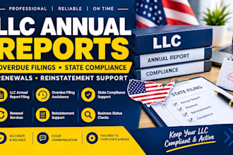 file US llc annual reports state compliance filing reinstatement renewal service