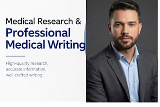 help with medical research and medical writing