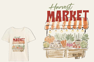 design custom vintage tshirt and sweatshirt graphics