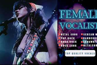 female rock singer scream metal vocalist female pop rock vocalist songwriter