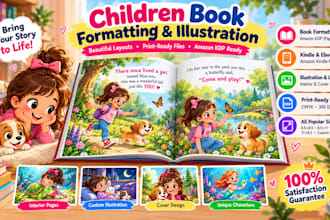 format children books and design professional book layouts for KDP