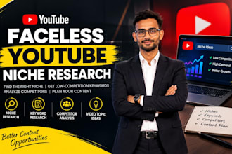 research faceless youtube niches and keywords