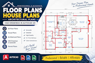 design floor plans house plans architectural plans cad drawings in autocad