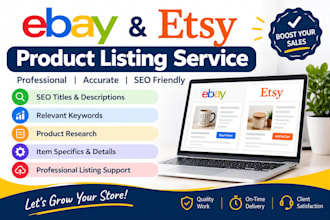 manage your ebay and etsy store professionally