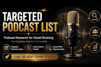 research and find podcast guest for your show