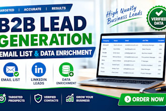 do b2b lead generation, email list, and data enrichment