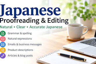 proofread and improve your japanese text