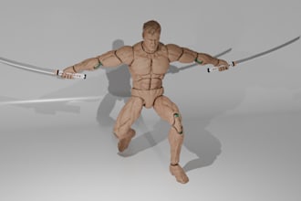 design 3d articulated action figures poseable toy bjd dolls and printable stl