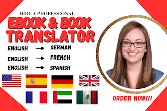 translate your book, ebook, or novel professionally