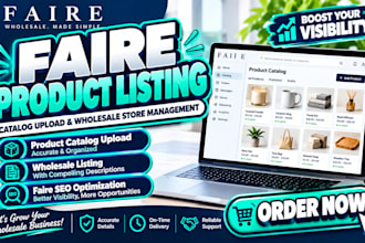 product catalog upload faire wholesale faire store audit faire ads faire direct
