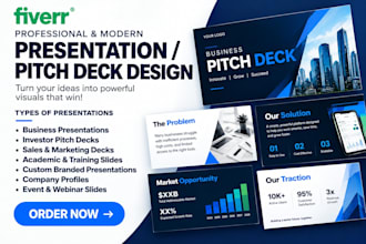 design powerpoint presentation real estate and healthcare investor pitch deck