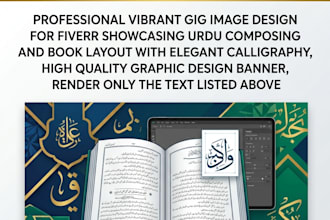 do professional urdu composing, and typography in inpage and coreldraw