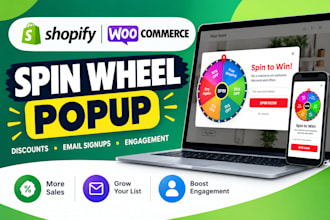 set up a high converting shopify woocommerce spin wheel popup