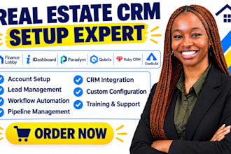 setup finance lobby idashboard paradym qobrix ruby CRM daebuild real estate CRM