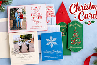 design christmas card holiday invitation greeting card and new year card