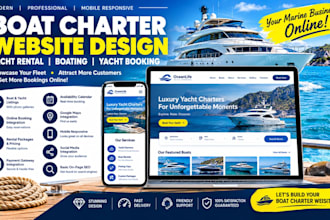 boat charter website yacht rental website boating website yacht booking website