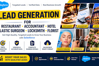 restaurant accountant hotel plastic surgeon locksmith florist lead generation