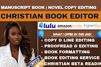 christian book editing, proofreading, memoir novel christian book editor