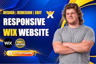 edit wix website, redesign wix website, revamp wix website and fix wix issues