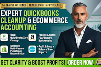 do quickbooks cleanup, amazon, ecommerce accounting and bookkeeping