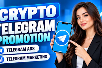 crypto telegram promotion, telegram ads, telegram marketing