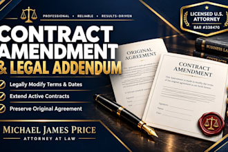 draft a formal amendment or addendum to your business contract