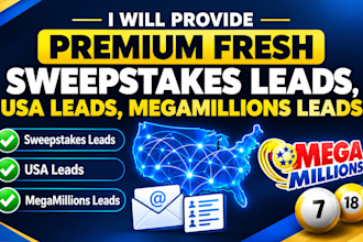 provide fresh leads, usa leads, sweeps leads, banks leads