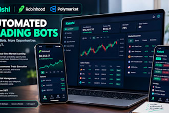 build automated kalshi bot, algo trading bot, robinhood bot, polymarket bot