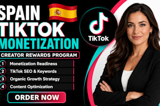 do complete spain tik tok monetization, promotion spain creator rewards program