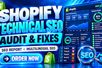 do shopify technical seo audit and website audit report fixes multilingual index