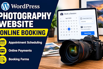 add photography website online booking online appointment payment integration