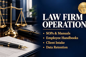 draft a premium law firm operations manual and standard procedures