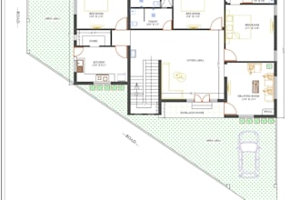 create a detailed residential floor plan with dimensions