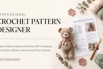 create custom crochet pattern pdfs