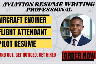 write a aircraft, flight attendant, pilot, aviation, resume