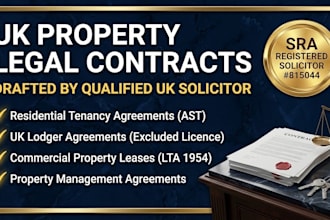 draft a legally compliant UK residential tenancy agreement for landlords