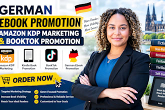 german ebook promotion amazon KDP marketing and booktok promotion