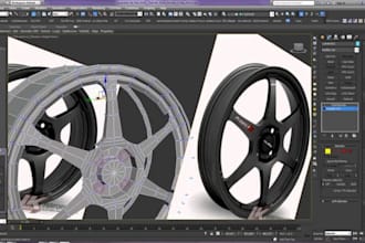create custom alloy wheels and rims in 3d cad, car body kits, bumper design