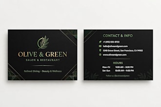 design modern luxury business card and visiting card design