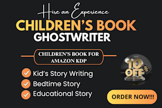 do children book ghostwriting, story development, kids book writer, picture book