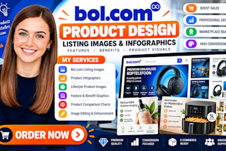 design bol com product listing images lifestyle infographics, products design