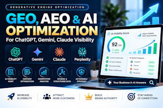 do geo aeo ai seo optimization for chatgpt, gemini, claude score to rank webiste