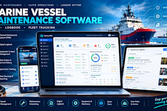 build marine vessel maintenance logbook software and pms, fleet management