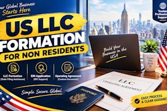 form your US llc for non residents with ein and operating agreement
