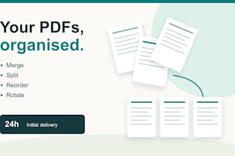 merge, split, reorder and rotate your PDF pages